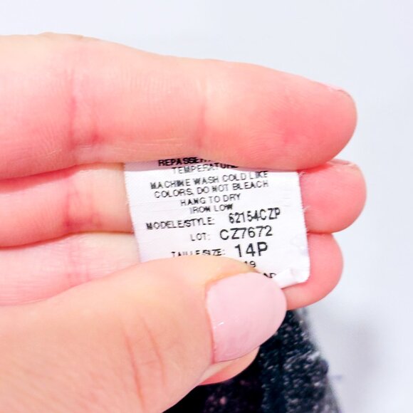 CAZZA PETITE Grey Straight-Leg Dress Pants | Size 14P * - Picture 4 of 8